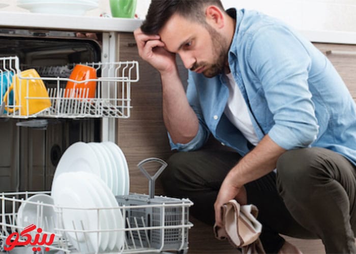 تمیزنشستن ظروف در ماشین ظرف‌شویی