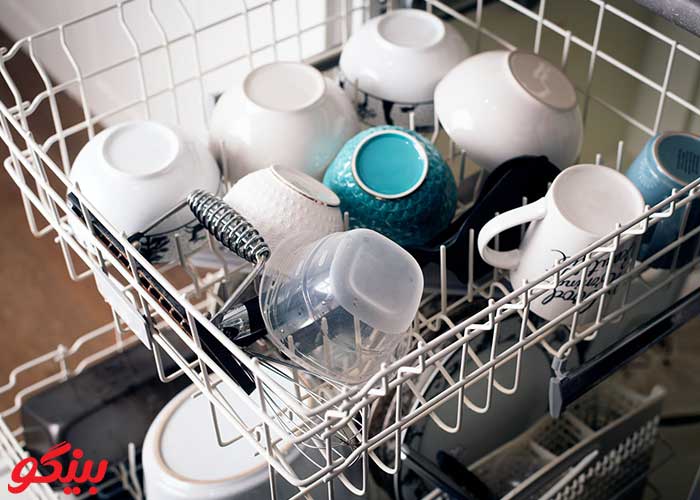 نحوه چیدن لیوان‌ها و فنجان‌ها در ماشین ظرف‌شویی