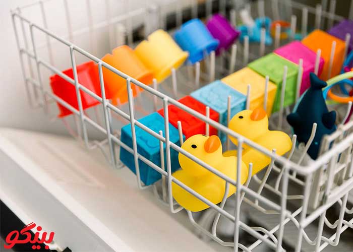 شستن اسباب بازی در ماشین ظرفشویی